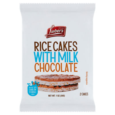 Lieber's Rice Cakes with Milk Chocolate, 2 count, 1 oz