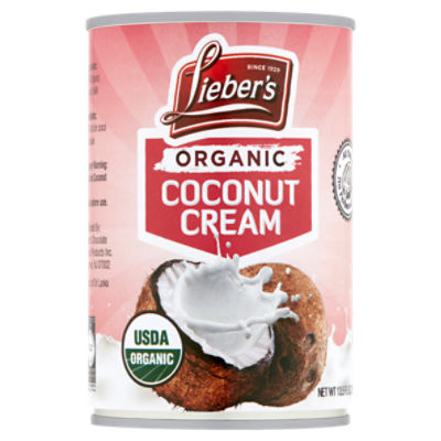 Lieber's Organic Coconut Cream, 13.5 oz