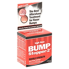 Bump Stopper-2 High Time Double Strength, Razor Bump Treatment, 0.5 Ounce