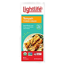 Lightlife Three Grain Organic, Tempeh, 8 Ounce