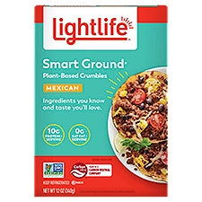 Lightlife Smart Ground Mexican Plant-Based Crumbles, 12 oz, 12 Ounce