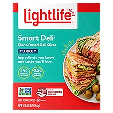 Lightlife Smart Deli Turkey Plant-Based Deli Slices, 5.5 oz, 5.5 Ounce