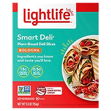 Lightlife Smart Deli Bologna Plant-Based Deli Slices, 5.5 oz, 5.5 Ounce