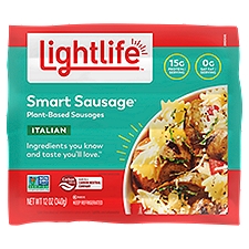 Lightlife Smart Sausage Italian Plant-Based Sausages, 12 oz, 12 Ounce