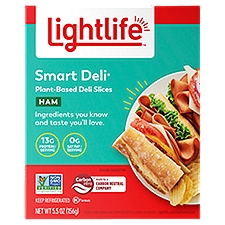 Lightlife Smart Deli Plant-Based Deli Slices Ham, 5.5 oz
