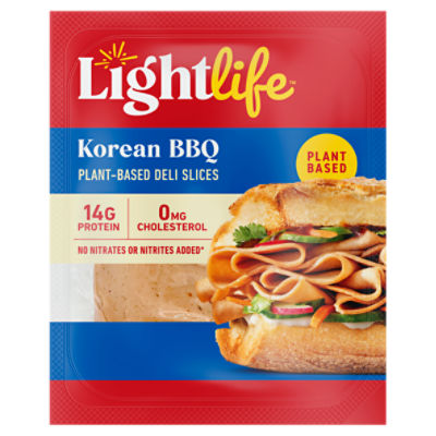 Lightlife Korean BBQ Plant-Based Deli Slices, 5.5 oz