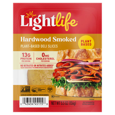 Lightlife Hardwood Smoked Plant-Based Deli Slices, 5.5 oz