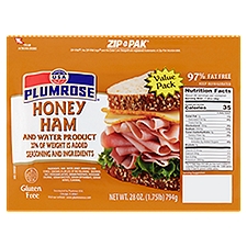 Plumrose Honey Ham and Water Product, 28 Ounce