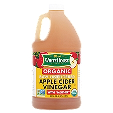 White House Apple Cider Vinegar, Organic Raw Unfiltered, 64 Fluid ounce