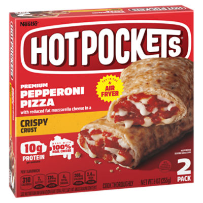 Hot Pockets Pepperoni Pizza Stuffed Sandwich Individual Wrap Calories