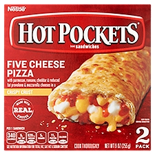 HOT POCKETS Five Cheese Pizza Crispy Crust, 9 Ounce
