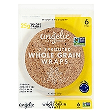 Angelic Bakehouse 7 Sprouted Whole Grain Wraps, 6 count, 9 oz