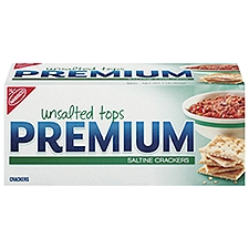 Nabisco Premium Unsalted Tops Saltine Crackers, 1 lb