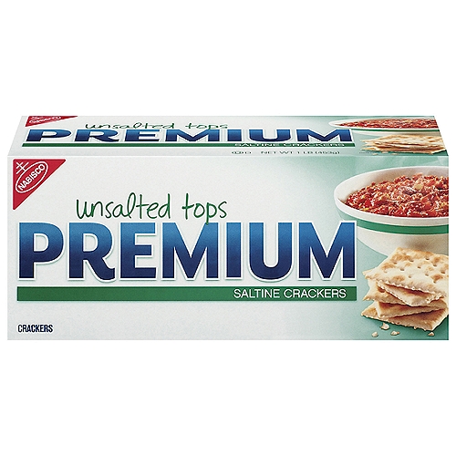 Nabisco Premium Unsalted Tops Saltine Crackers, 1 lb