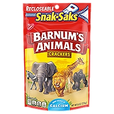 Barnum's Original Animal Crackers, Snak-Sak, 8 oz, 8 Ounce