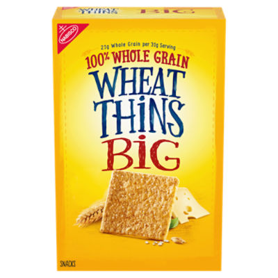 Nabisco Wheat Thins Big 100 Whole Grain Snacks, 8 oz
