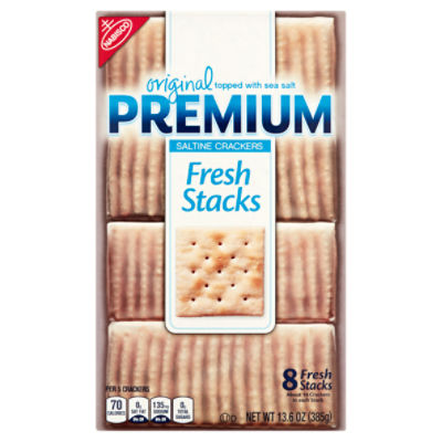 Nabisco Premium Original Fresh Stacks Saltine Crackers, 8 count, 13.6 oz