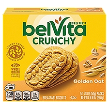 Belvita Golden Oat Breakfast Biscuits, 1.76 oz, 5 count