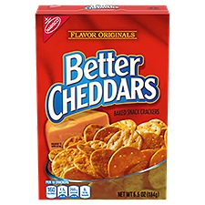 Better Cheddars Baked Snack Cheese, Crackers, 6.5 Ounce