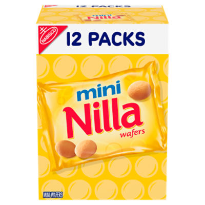 Nilla Wafers Mini Cookies, Vanilla Wafers, 12 Snack Packs Price Rite