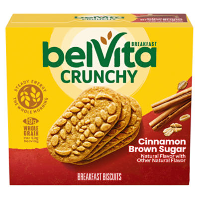 Belvita Crunchy Cinnamon Brown Sugar Breakfast Biscuits, 1.76 oz, 5 count