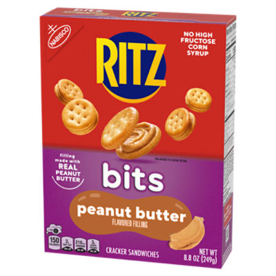 Nabisco Ritz Bits Peanut Butter Cracker Sandwiches, 8.8 oz
