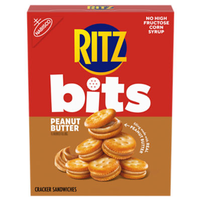 RITZ Bits Peanut Butter Sandwich Crackers, 8.8 oz, 8.8 Ounce