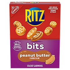 RITZ Bits Peanut Butter Sandwich Crackers, 8.8 oz, 8.8 Ounce