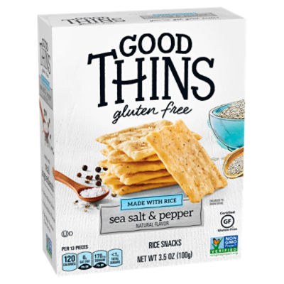 Good Thins Rice & Sweet Potato Snacks, Gluten Free, Barbecue 3.5 oz, Gluten Free