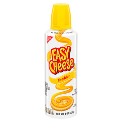 Easy Cheese Cheddar Cheese Snack, 8 oz, 8 Ounce