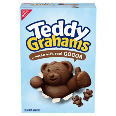 Nabisco Teddy Grahams Made with Real Cocoa Graham Snacks, 10 oz