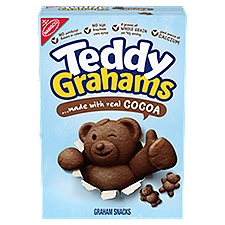 Nabisco Teddy Grahams Made with Real Cocoa Graham Snacks, 10 oz