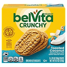 Belvita Toasted Coconut Breakfast Biscuits - 5 Pack, 8.8 Ounce