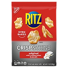 Ritz Crisp and Thins Original with Creamy Onion and Sea Salt, , 7.1 Ounce