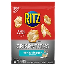 Ritz Crisp and Thins Salt and Vinegar, Chips, 7.1 Ounce