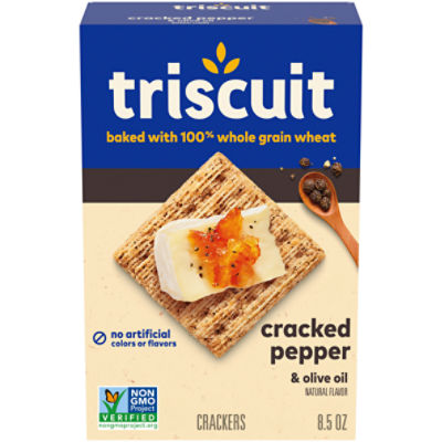 Triscuit Cracked Pepper & Olive Oil Crackers, 8.5 oz