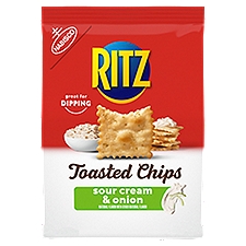 Ritz Sour Cream & Onion, Toasted Chips, 8.1 Ounce
