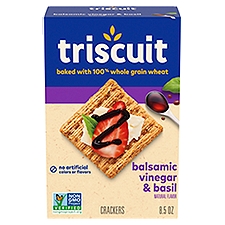 Triscuit Balsamic Vinegar & Basil Whole Grain Wheat Crackers, 8.5 oz, 8.5 Ounce