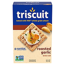 Triscuit Roasted Garlic Whole Grain Wheat Crackers, 8.5 oz, 8.5 Ounce