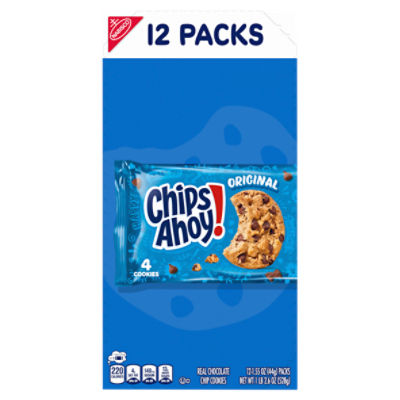 CHIPS AHOY! Original Chocolate Chip Cookies, 12 Snack Packs