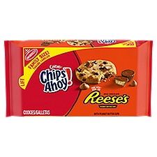 Chips Ahoy! Chewy Milk Chocolate with Reese's Peanut Butter Cups, Cookies, 14.25 Ounce