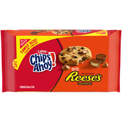 Nabisco Chips Ahoy! Chewy Cookies with Reese's Peanut Butter Cups Family Size!, 14.25 oz