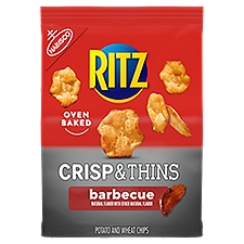 RITZ Crisp and Thins Barbecue Chips, 7.1 oz, 7.1 Ounce