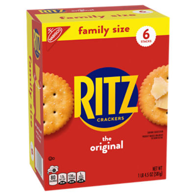 Nabisco Ritz The Original Crackers Family Size, 6 count, 1 lb 4.5 oz