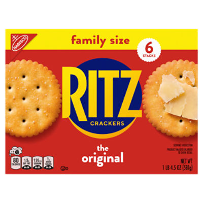 Nabisco Ritz The Original Crackers Family Size, 6 count, 1 lb 4.5 oz