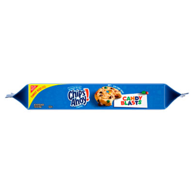 Chips Ahoy Cookies, Chocolate Chip, Crunchy, Candy Blasts, Family Size! - 18.9 oz