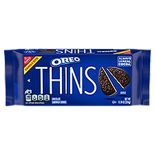 OREO Thins Chocolate Sandwich Cookies, Family Size, 11.78 oz, 11.78 Ounce
