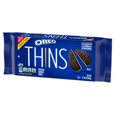 Nabisco Oreo Thins Chocolate Sandwich Cookies Family Size, 11.78 oz