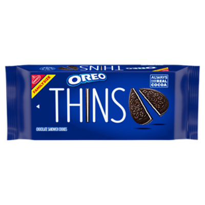 OREO Thins Chocolate Sandwich Cookies Family Size