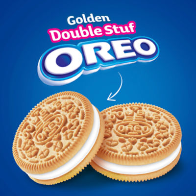 Nabisco Oreo Golden Double Stuf Sandwich Cookies Family Size, 1 lb 2.71 oz